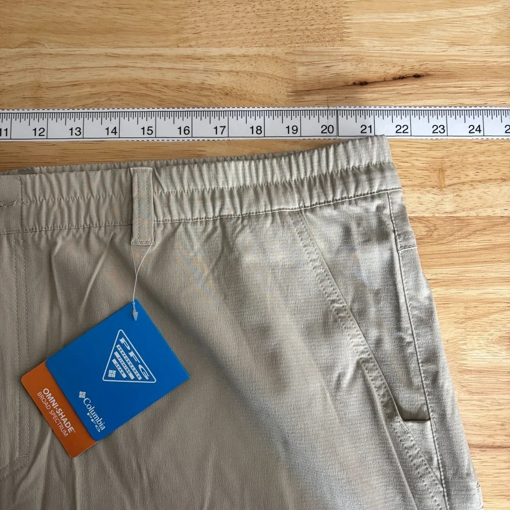 NEW Columbia PFG Uncharted Shorts‎ Ancient Fossil Mens 2XL Lined Quick Dry $55
